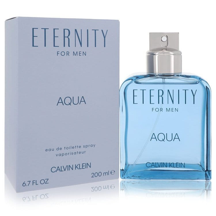 Eternity Aqua by Calvin Klein Eau De Toilette Spray 6.7 oz (Men) V728-501593