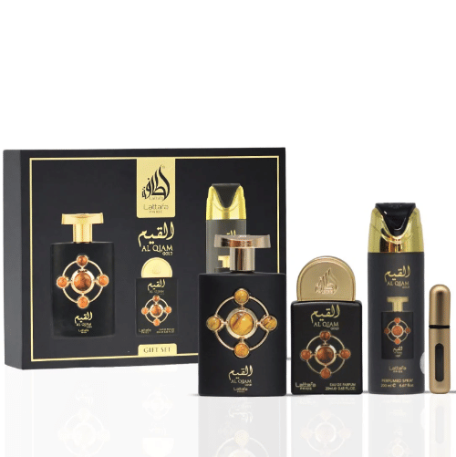 Lattafa Al Qiam Gold 3 Piece Gift Set M433-ms-lafqam-3pcs