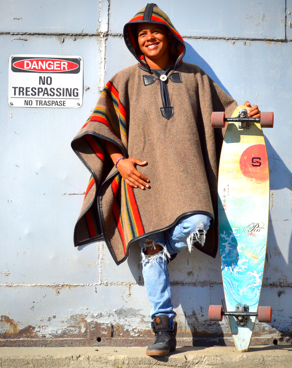 Yakima Camp Poncho in Blue Lake