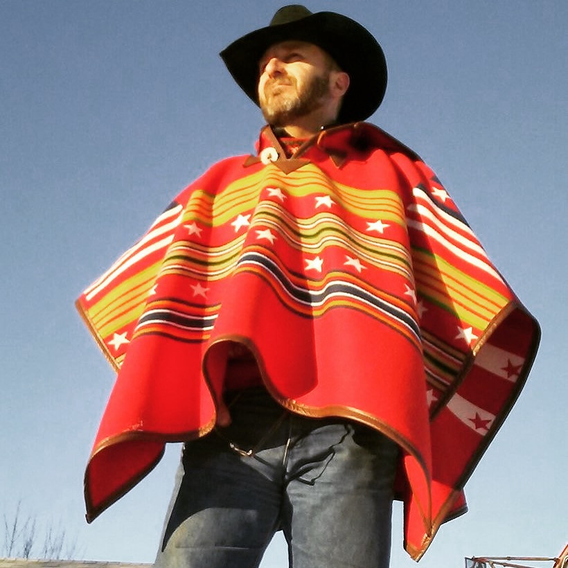 Riding Poncho in Walking Rock Red