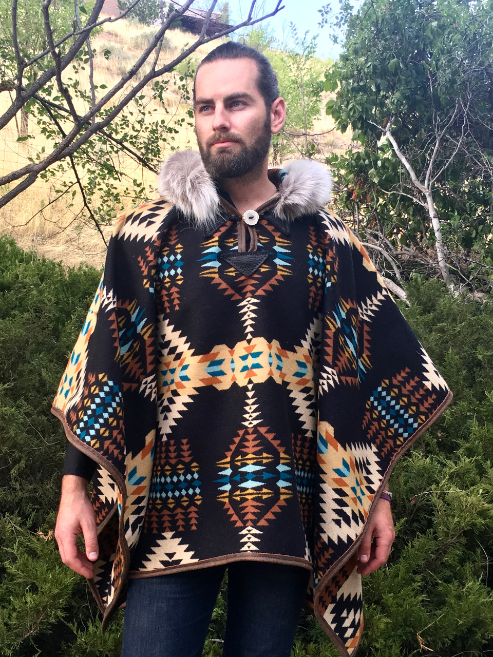 Riding Poncho in Walking Rock Red