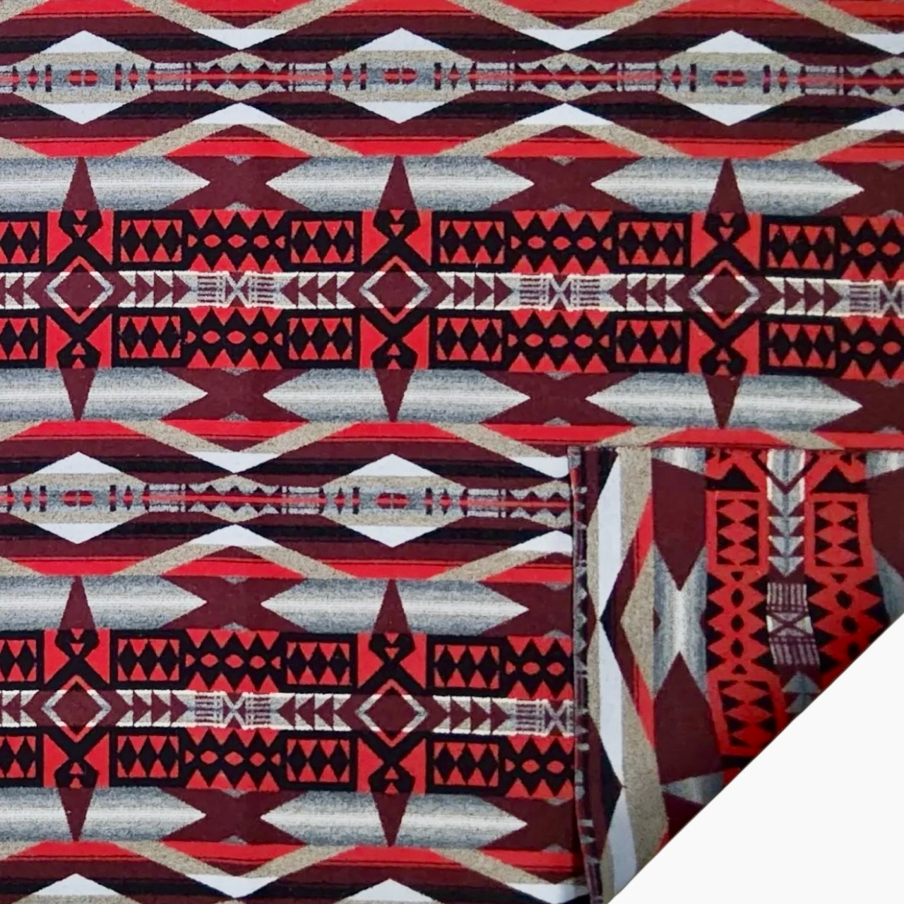 La Paz Scarlet Pendleton Wool Saddle Pad | Premium Western Saddle Pad