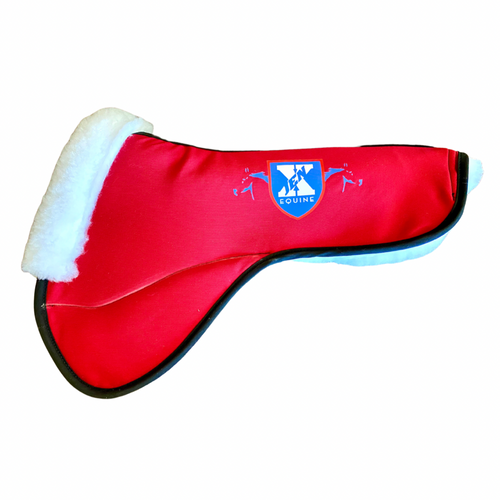 All Purpose Half Pad Garnet Red & White Fleece All Purpose Half Pad Garnet Red & White Fleece