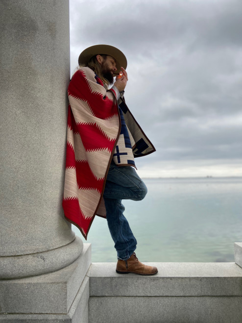 Riding Poncho in Walking Rock Red