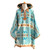 Rancho Arroyo Aqua Riding Poncho in Pendleton® Wool with Full Leather Trim