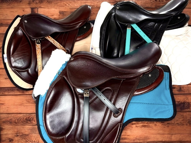 Lojic and Jemelli stirrup straps with Valkjrie stirrup leathers – technical and couture riding gear for modern equestrians