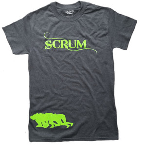 Rugby Scrum Shirt | Neon Green Front View