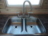 Double Sink Cover Plastic Cutting Board (Faucet Mounted on Sink)