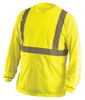 Yellow ANSI Class 2 Long Sleeve Birdseye Wicking T-Shirt