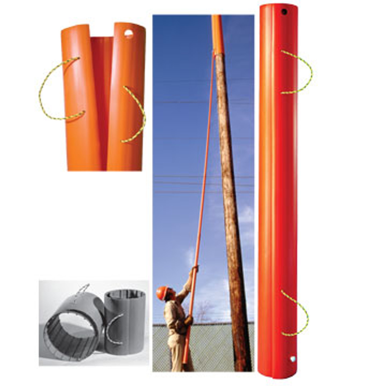 AED C406-0000 6" X 12" POLE GUARD