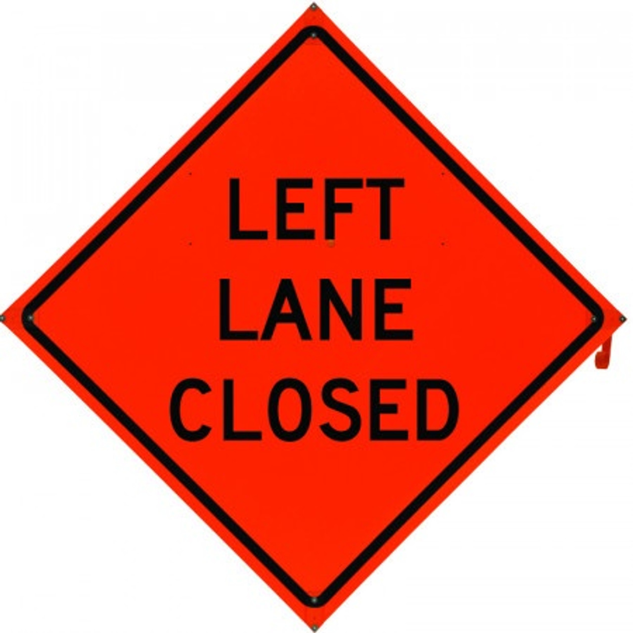 Left Lane Closed Traffic Sign