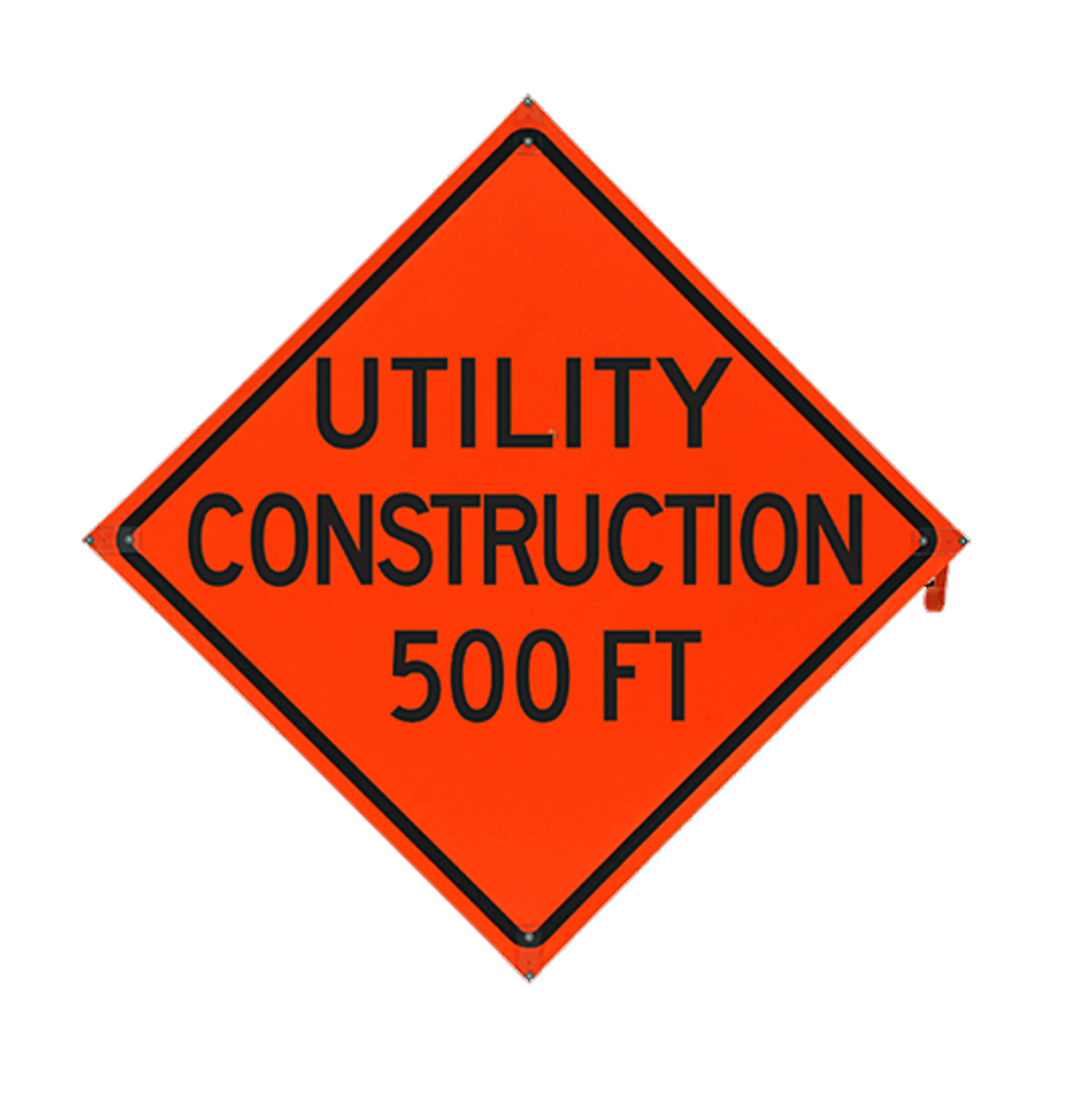 UTILITY CONSTRUCTION 500FT Sign- Vinyl, Non-Reflective