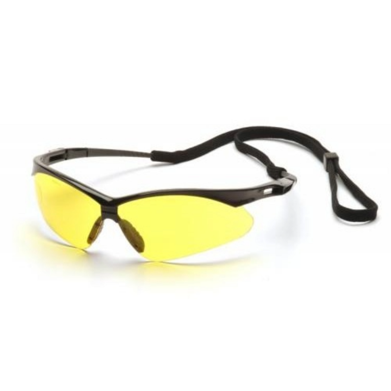 Pyramex Amber Lens Safety Glasses with Cord (SKU: PYRAMEX SB6330SP)