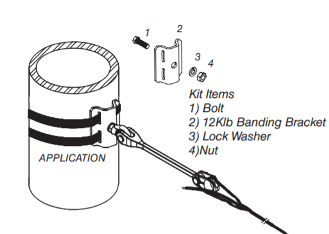 Kit de soporte de banda de 12.000 libras - Código B1 - 710010745