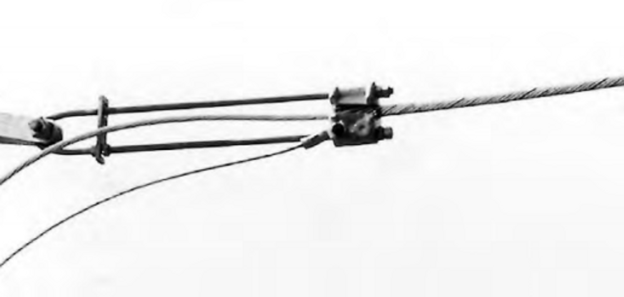4' Long Aluminum Ground Wire w/ terminal on one end