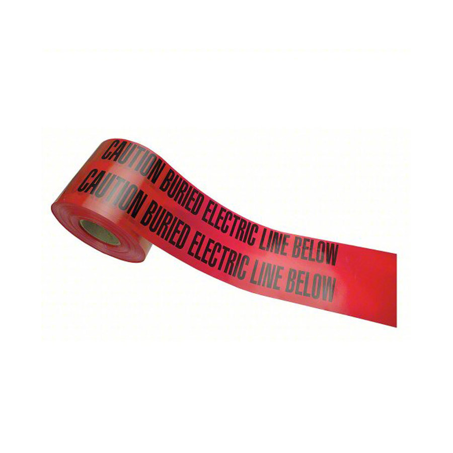 Buried Electric Line Non-Detectable Warning Tape - 6" x 1,000'