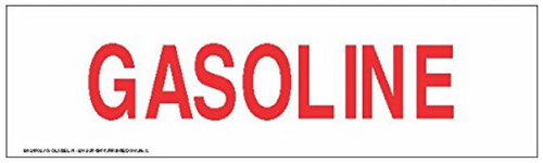 2.5" x 6" Gas Label (UT 2080-GAS)