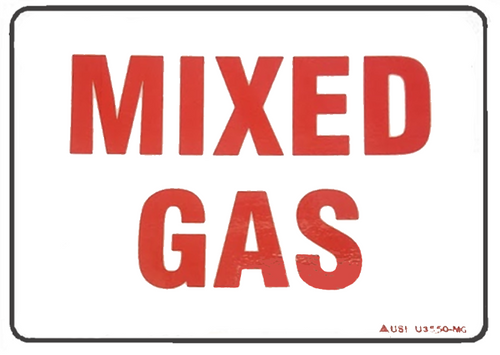 3.5" x 5" Mixed Gas Label (UT MIXED FUEL)