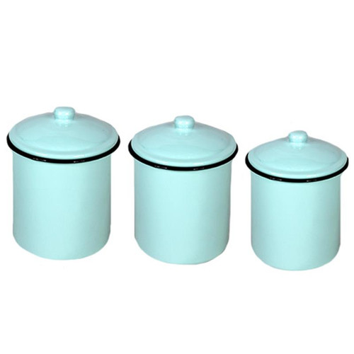 ENAMEL SET 3 CANISTERS ROB EGG

26574