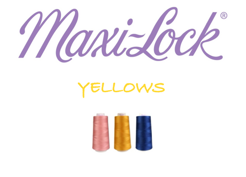 Maxi-Lock Serger Thread - YELLOWS