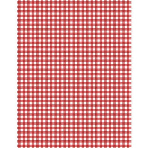Gingham Red/White