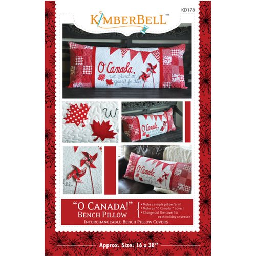 O Canada bench pillow cover Kimberbell KD178