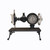 16″ Antique Sewing Machine Table Clock