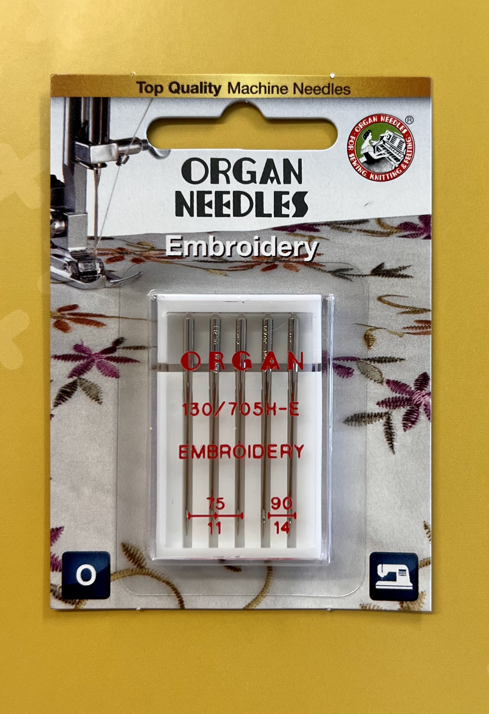 EMBROIDERY NEEDLES 75/11 + 90/14