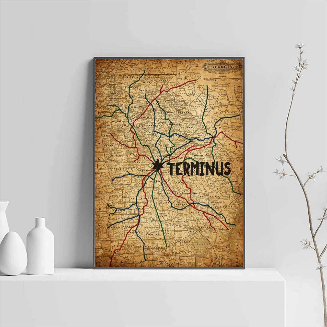The Walking Dead Terminus Map Old Posters