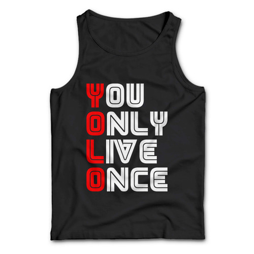 Yolo With Mr Robot Font Type Man Tank top