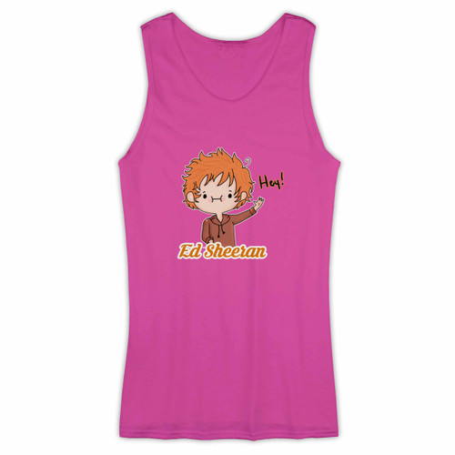 Ed Sheeran Cartoon Hey Woman Tank top