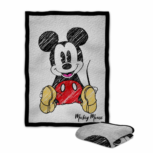 Mickey Mouse Drawing Art Blanket