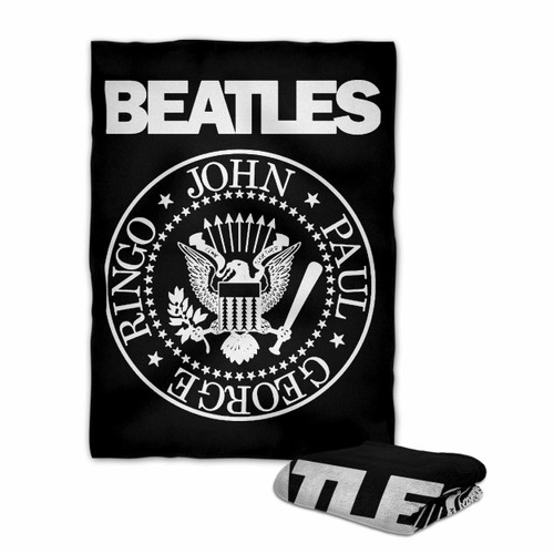 Beatles Crew Feat Ramones Logo Blanket
