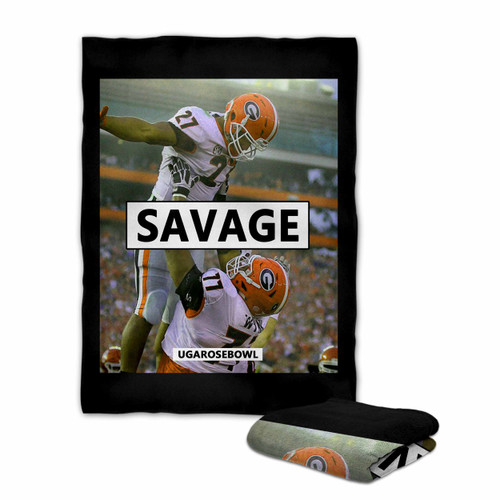 Uga Rose Bowl Savage Blanket