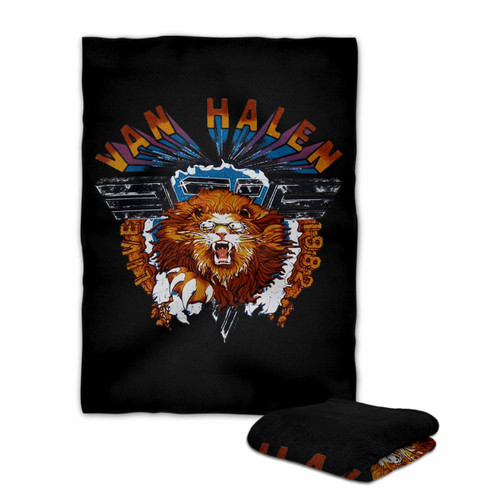 Van Hallen Lion Tour 1982 Blanket