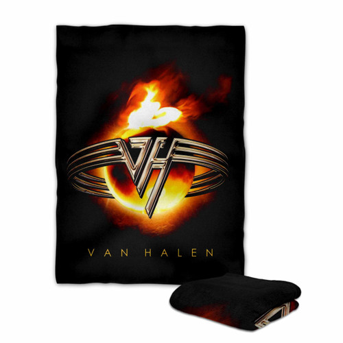 Van Hallen Logo Moon Fire Blanket