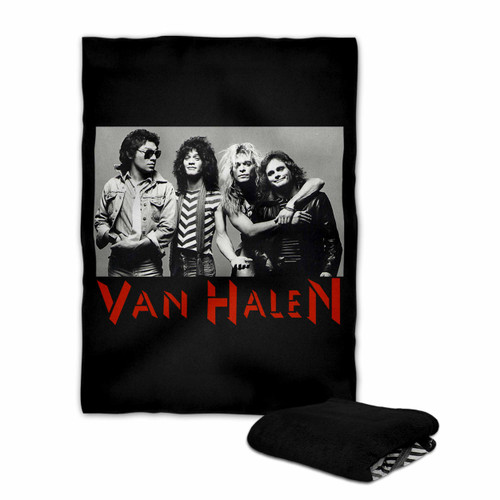 Van Hallen Vintage Photo Blanket
