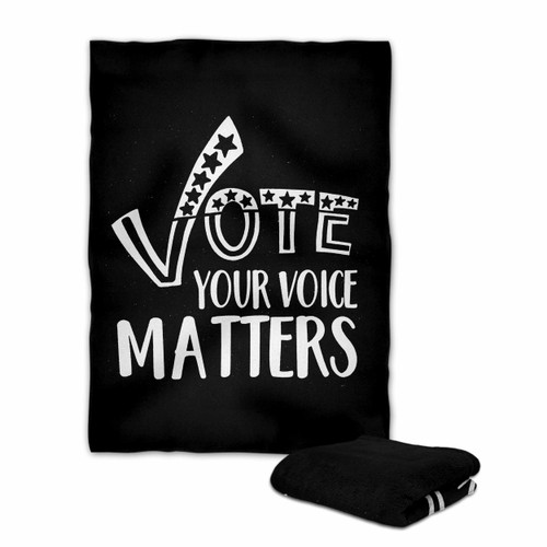 Vote Your Voice Matters Anti Trump Blanket