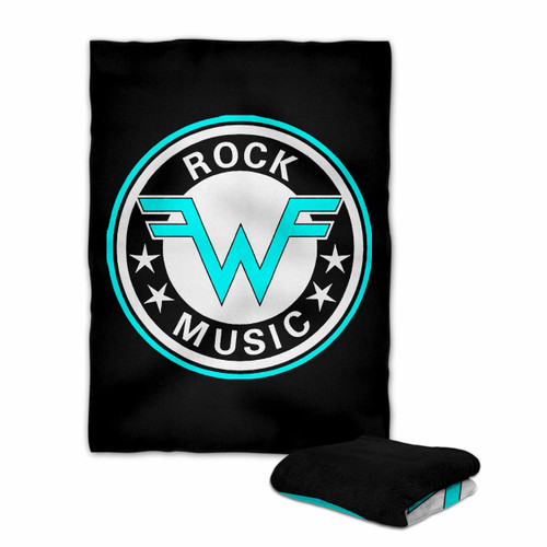 Weezer Logo Vintage Rock Music Blanket