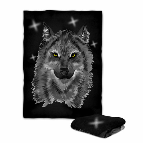 Wolf Skull Vectorized Blanket