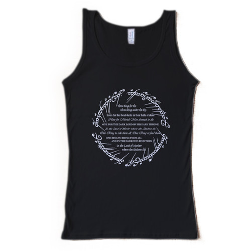 Lord Of The Rings The One Ring Poem Man Tank top