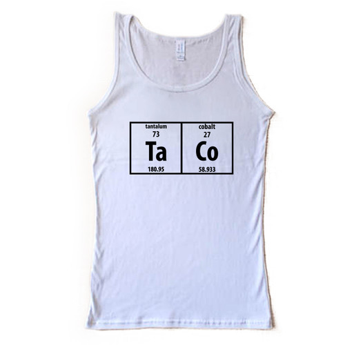 Taco Periodic Table Man Tank top