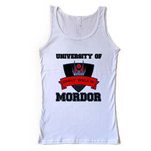 University of Mordor Simply Walk In Man Tank top