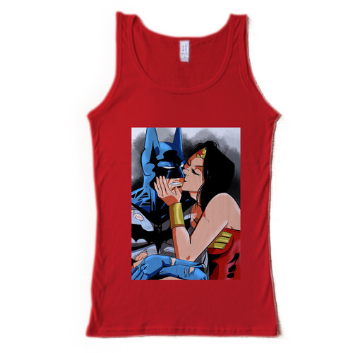 Wonder Woman Kiss Batman Man Tank top
