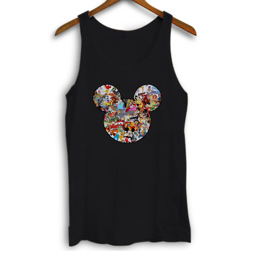 Disney All Characters Mickey Mouse Silhouette Woman Tank top