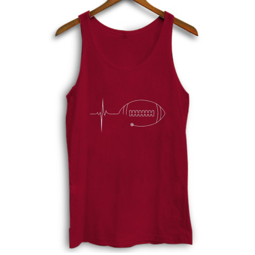 Football Heart Elektrokardiogram Woman Tank top