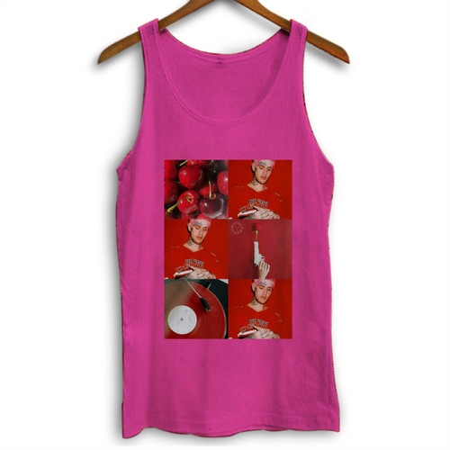 Lil Peep Red Background Woman Tank top