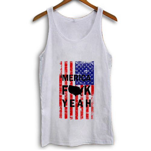 Merica Fuck Yeah Flag Woman Tank top