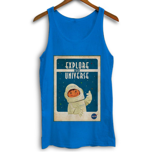 NASA LOGO Explore The Universe Space Astronaut Woman Tank top