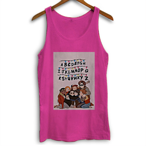 Stranger Things Cast Animated Woman Tank top